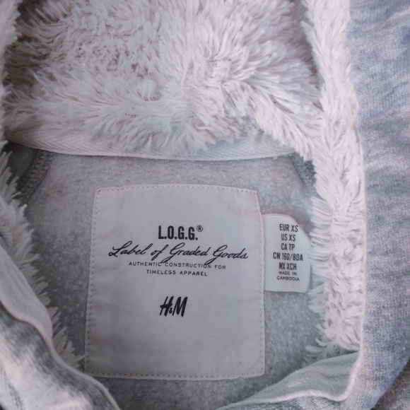 H&M LOGG University of Westborough Sweatshirt Hoodie Fleece Dress - Picture 5 of 9